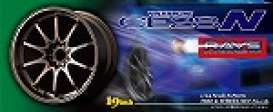 Wheels &amp; tires  - 1:24 - Aoshima - 105545 - abk105545 | Toms Modelautos