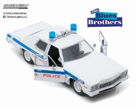 Dodge  - 1975 white/blue - 1:24 - GreenLight - 84012 - gl84012 | Toms Modelautos
