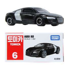 Audi  - black silver - 1:62 - Tomica - toTA006 | Toms Modelautos