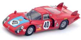Alfa Romeo  - 33/2 1968 red - 1:43 - Spark - s4368 - spas4368 | Toms Modelautos