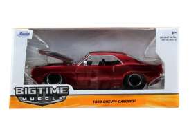 Chevrolet  - 1969 red/black - 1:24 - Jada Toys - 97402r - jada97402r | Toms Modelautos