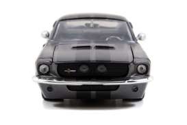 Ford Shelby - 1967 grey with black stripes - 1:24 - Jada Toys - 97401gy - jada97401gy | Toms Modelautos