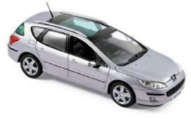 Peugeot  - 2004 silver - 1:43 - Norev - 474754 - nor474754 | Toms Modelautos