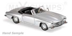Mercedes Benz  - 1955 silver - 1:43 - Maxichamps - 940033130 - mc940033130 | Toms Modelautos
