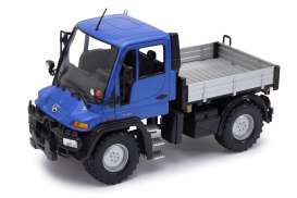Unimog  - blue/grey - 1:24 - Welly - 22098b - welly22098b | Toms Modelautos