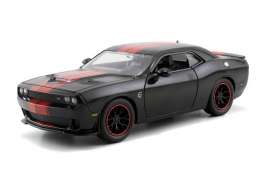 Dodge  - black with red stripes - 1:24 - Jada Toys - 97855bkr - jada97855bkr | Toms Modelautos