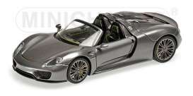 Porsche  - 2013 grey metallic - 1:43 - Minichamps - 410062132 - mc410062132 | Toms Modelautos