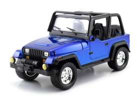 Jeep  - 1992 blue - 1:24 - Jada Toys - 98081b - jada98081b | Toms Modelautos