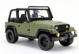Jeep  - 1992 army green - 1:24 - Jada Toys - 98081gn - jada98081gn | Toms Modelautos
