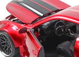 Chevrolet  - 2016 glossy red with black stripe - 1:24 - Jada Toys - 98136r - jada98136r | Toms Modelautos
