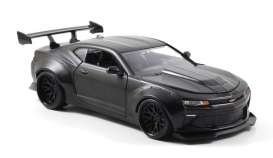 Chevrolet  - 2016 primer black with black stripe - 1:24 - Jada Toys - 98136pbk - jada98136pbk | Toms Modelautos