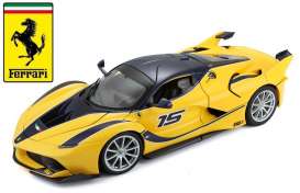 Ferrari  - yellow/blue - 1:18 - Bburago - 16010yb - bura16010yb | Toms Modelautos