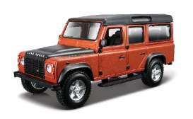 Land Rover  - orange/black - 1:32 - Bburago - 43029o - bura43029o | Toms Modelautos