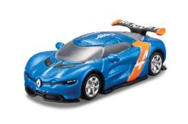 Renault  - 2012 blue/orange - 1:43 - Bburago - 30288b - bura30288b | Toms Modelautos