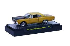 Plymouth  - 1969 gold/black - 1:64 - M2 Machines - 32600-33B - M2-32600-33B | Toms Modelautos