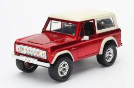 Ford  - Bronco 1973 red/white - 1:24 - Jada Toys - 98280 - jada98280r | Toms Modelautos