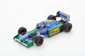 Benetton  - 1994 blue/green - 1:43 - Spark - s4484 - spas4484 | Toms Modelautos
