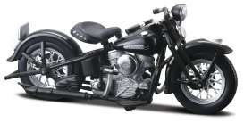 Harley Davidson  - 1948 black - 1:18 - Maisto - 723 - mai723 | Toms Modelautos