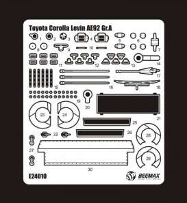 Toyota  - Corolla  - 1:24 - Beemax - bmx24010E | Toms Modelautos