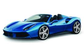 Ferrari  - 2016 blue - 1:43 - Bburago - 36026b - bura36026b | Toms Modelautos