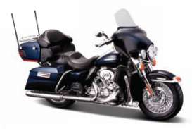 Harley Davidson  - 2013 blue metallic - 1:18 - Maisto - 14076B - mai14076B | Toms Modelautos