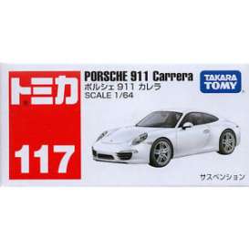 Porsche  - 911 Carrera white - 1:64 - Tomica - 117 - tot117 | Toms Modelautos