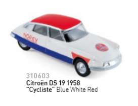 Citroen  - DS 1958 blue/white/red - 1:64 - Norev - 310603 - nor310603 | Toms Modelautos
