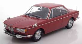 BMW  - 2000 CS 1965 red - 1:18 - KK - Scale - kkdc180122 | Toms Modelautos