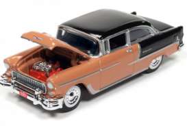 Chevrolet  - 1955 black/coral - 1:64 - Racing Champions - RC002B7 | Toms Modelautos