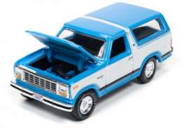 Ford  - 1980 medium blue/white - 1:64 - Racing Champions - RC002B11 | Toms Modelautos