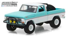 Ford  - 1969 blue/white - 1:64 - GreenLight - 35090A - gl35090A | Toms Modelautos