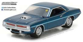 Plymouth  - 1970 Jamaica blue - 1:64 - GreenLight - 37110DYM - gl37110DYM | Toms Modelautos