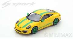 Porsche  - 911 2017 yellow/green - 1:43 - Spark - S4957 - spaS4957 | Toms Modelautos