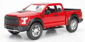 Ford  - F-150 Raptor 2011 glossy red - 1:24 - Jada Toys - 97756gr - jada97756gr | Toms Modelautos