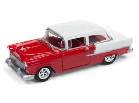 Chevrolet  - Bel Air 1955 red/white - 1:64 - Johnny Lightning - SP005B - JLSP005B | Toms Modelautos