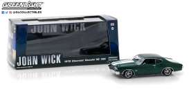 Chevrolet  - Chevelle SS396 *John Wick* 1970 green/white - 1:43 - GreenLight - 86541 - gl86541 | Toms Modelautos