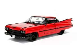 Cadillac  - DeVille Hardtop 1959 red/black - 1:24 - Jada Toys - 99990 - jada99990r | Toms Modelautos