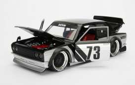 Datsun  - 510 1973 black/silver - 1:24 - Jada Toys - 99094bk - jada99094bk | Toms Modelautos