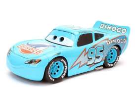 Pixar Cars  - Dinoco McQueen blue/white - 1:24 - Jada Toys - 98353 - jada98353 | Toms Modelautos