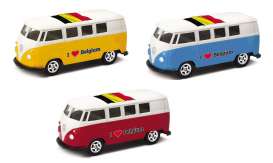 Volkswagen  - T1 Bus 1962 various - 1:64 - Welly - 52221BEL - welly52221BEL | Toms Modelautos