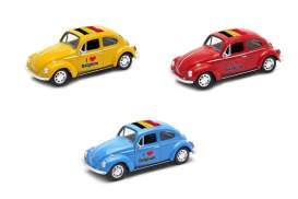 Volkswagen  - Beetle 1963 various - 1:34 - Welly - 42343BEL - welly42343BEL | Toms Modelautos
