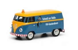 Volkswagen  - T1 *VW Kundendienst* blue/yellow - 1:64 - Schuco - 20155 - schuco20155 | Toms Modelautos