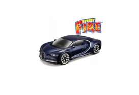 Bugatti  - Chiron dark blue - 1:43 - Bburago - 30348db - bura30348db | Toms Modelautos