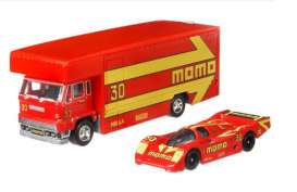 Porsche  - red/yellow - 1:64 - Hotwheels - mvFLF60 - hwmvFLF60 | Toms Modelautos