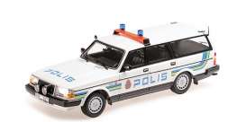 Volvo  - 240 GL 1986 white/blue - 1:18 - Minichamps - 155171480 - mc155171480 | Toms Modelautos