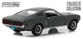 Ford  - Mustang GT fastback 1968 green - 1:24 - GreenLight - 84043 - gl84043GM | Toms Modelautos
