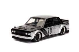 Datsun  - 510 1973 black/silver - 1:32 - Jada Toys - 98572bk - jada98572bk | Toms Modelautos