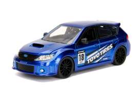 Subaru  - Impreza 2012 candy blue/black - 1:24 - Jada Toys - 30390b - jada30390b | Toms Modelautos