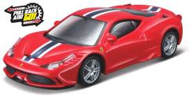 Ferrari  - 458 Speciale red - 1:43 - Bburago - 36125 - bura36125 | Toms Modelautos