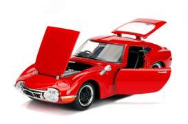 Toyota  - 2000GT 1967 red - 1:24 - Jada Toys - 30447r - jada30447r | Toms Modelautos